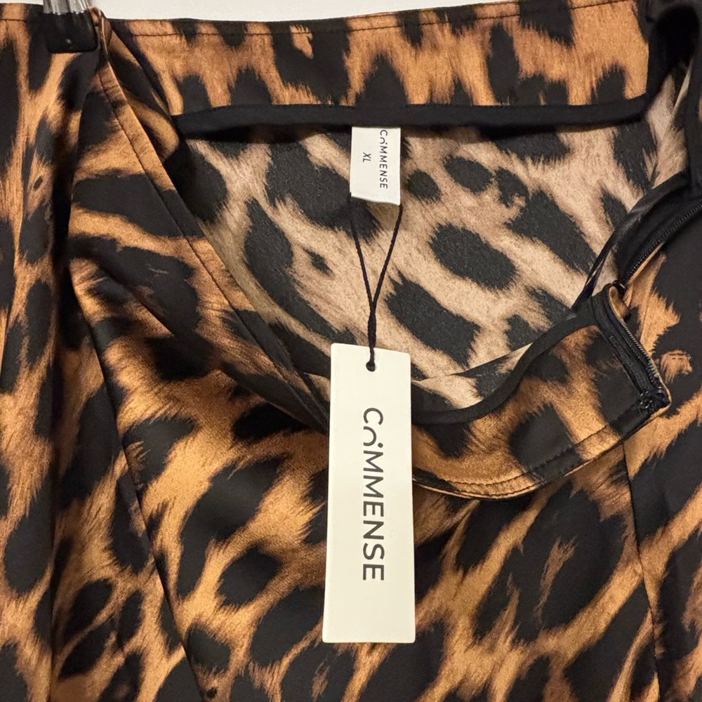 NWT - COMMENSE LEOPARD MAXI SKIRT XL(12) - Picture 6 of 6